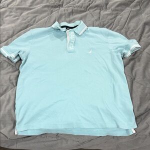 Nautica Men's Sky Blue Polo Shirt